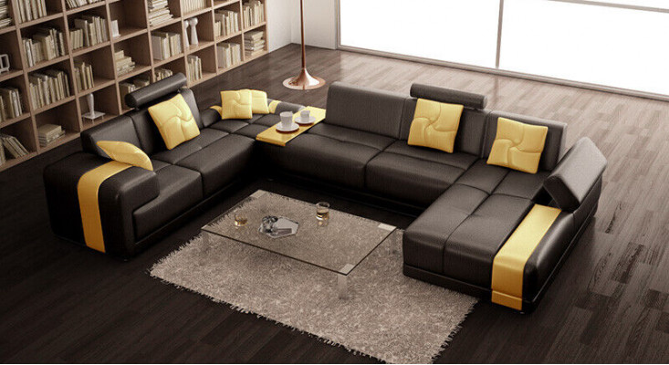 Sofa corner set living landscape U-shape corner couch corner sofa couch set