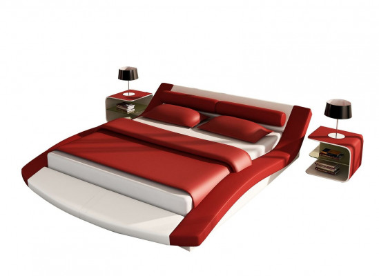 Design leather bed hotel frame luxury sleeping room double beds matrimonial modern