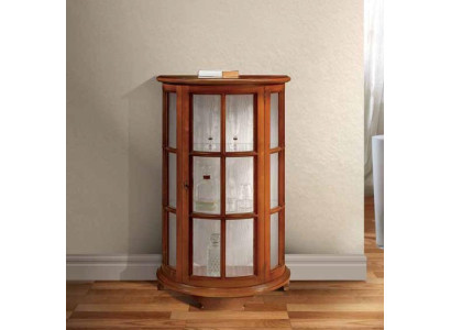 Classic glass cabinet display case luxury brown wood display cabinet for the living room new