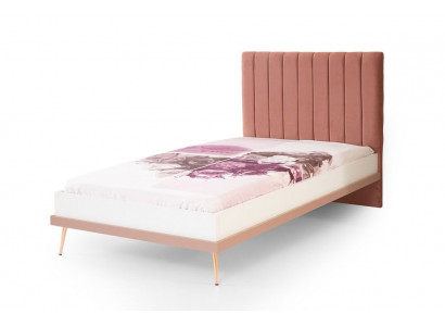 Exclusive pink children's bed, designer wooden bed, bedroom youth bed