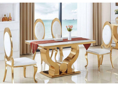 Dining table, dining room set, dining group, classic table 5-piece set, chair, new.