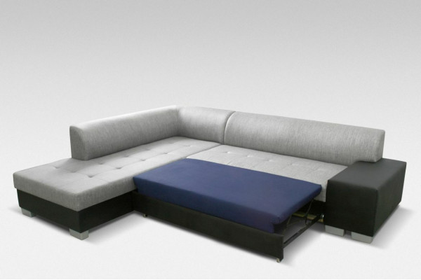 L-Shape Designer Sofa with Bed Function Living Landscape Sofa Bed Corner Sofa Couch