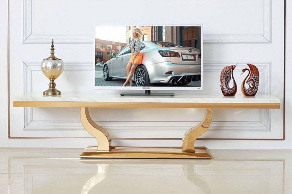 Modern sideboard TV shelf stainless steel dresser board new consoles