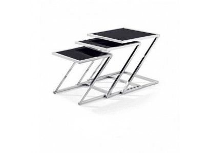 Set of 3 Coffee Tables Design Side Table Living Room Table