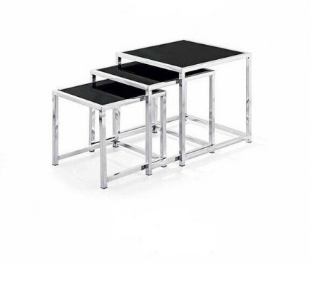 Set of 3x Coffee Table Side Table Designer Living Room Table Tables