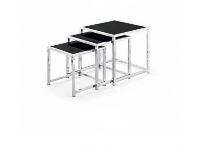Set of 3x Coffee Table Side Table Designer Living Room Table Tables