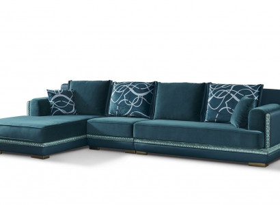 Sectional sofa L shape living landscape sofa couch upholstery corner decor set leather