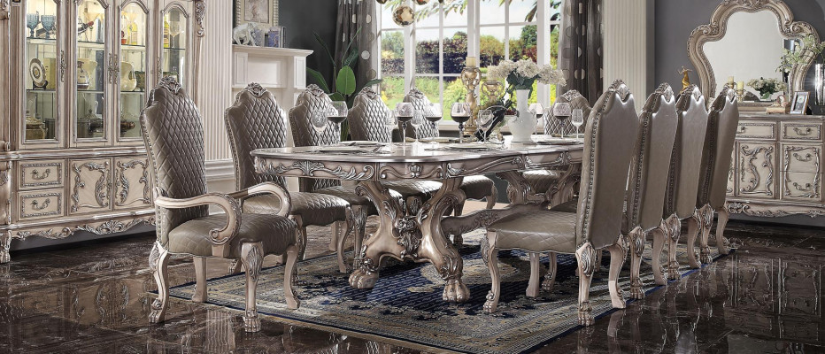Group of armchairs wood 10x chair set dining room upholstered chairs armchair chair baroque