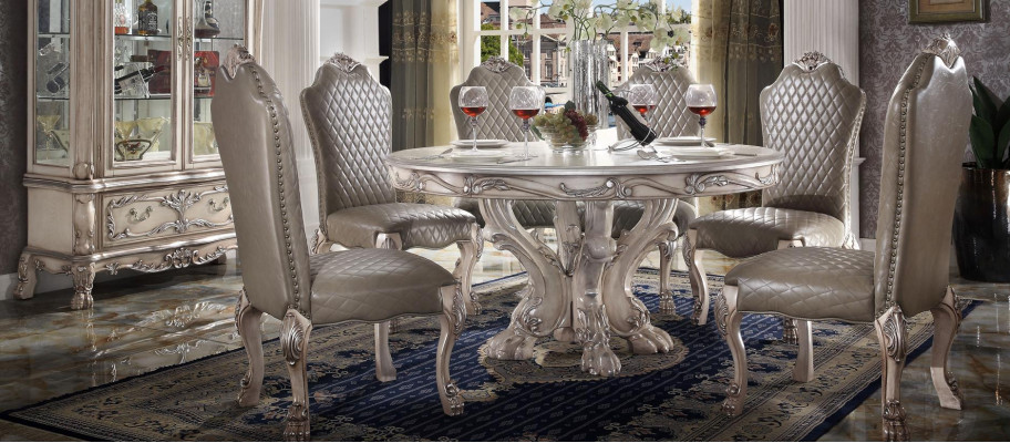 Dining room set dining group wood table tables 7-piece complete set dining table 6x chairs