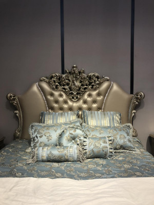Bedroom 3-piece set, bed with 2 bedside tables, double luxury beds