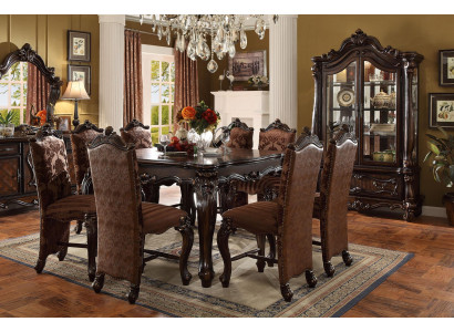 Complete set dining table 6 chairs dining room set dining group wood table tables