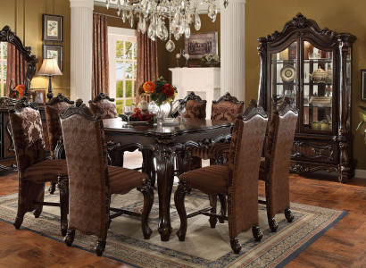 Complete set dining table 6 chairs dining room set dining group wood table tables
