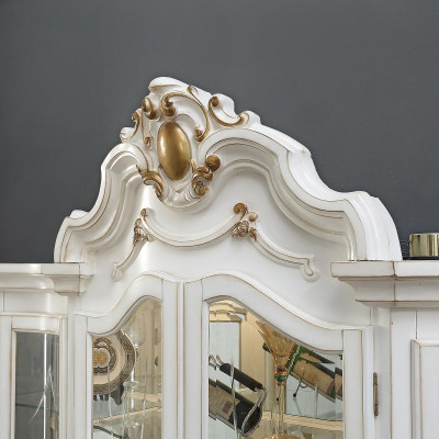 Sideboard Luxury Showcase Display Case Glass Cabinet Antique Style Furniture Baroque