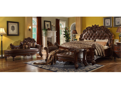 Double bed, bed, marital bed, luxury beds, baroque, rococo, antique style, Chesterfield.