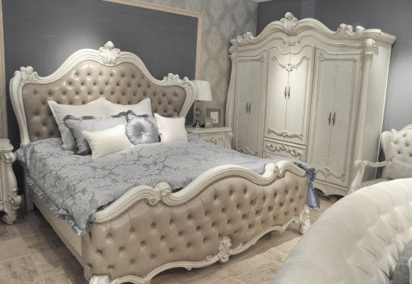 Chesterfield double bed bed marriage bed design luxury beds baroque antique