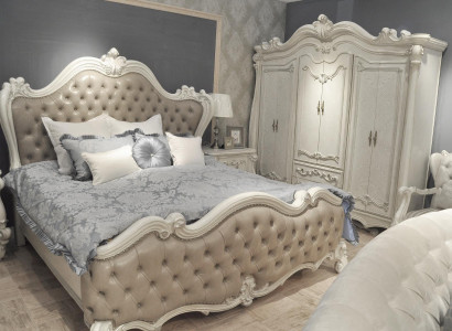 Chesterfield double bed bed marriage bed design luxury beds baroque antique