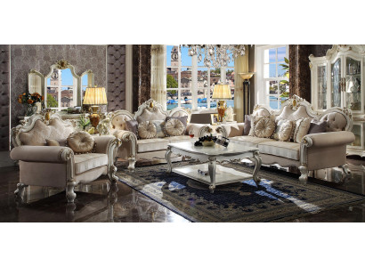 Luxury Sofa Design Couch Upholstery Classic Furniture 3-Seater Three-Seater