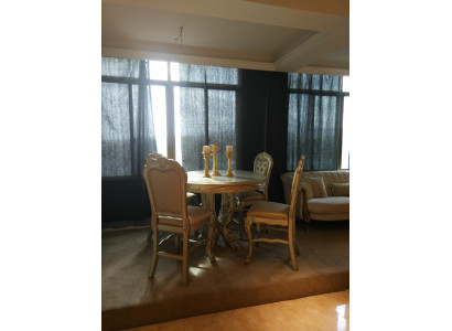 Dining table 4x chairs classic dining room set 5-piece set round table