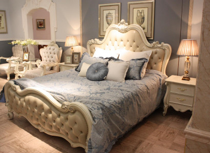 Design bed double luxury sleeping room decor beds leather hotel 180x200cm