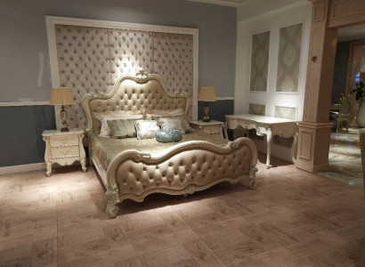 Luxury Chesterfield beds Royal leather bed Palace hotel double bed