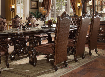 Classic Brown Chesterfield Chairs Designer x6 Leather Chairs Chair Set 6-piece.