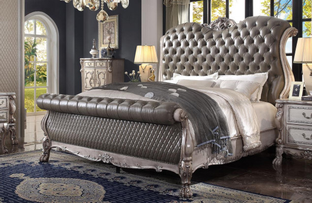 Bed double beds hotel 180x200 Italian furniture luxury baroque