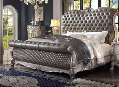 Bed double beds hotel 180x200 Italian furniture luxury baroque