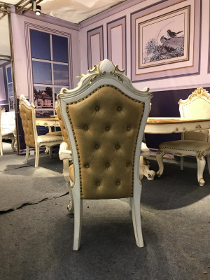 Royal Dining Room Set Baroque Rococo Table with 6 Chairs
