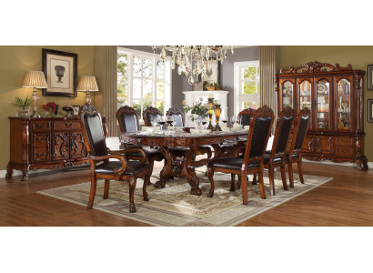 Royal Dining Table + 8x Chairs Complete Dining Room Table Chair 9-piece set.