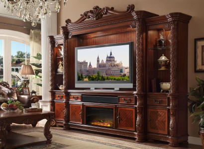 Designer living room classical decorative TV wall unit media wall TV wall