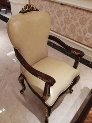 Dining table 4 chairs chair dining room decoration set Rococo Baroque table tables