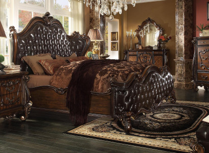 Luxury class bedroom set Baroque Rococo bed decor double bed beds