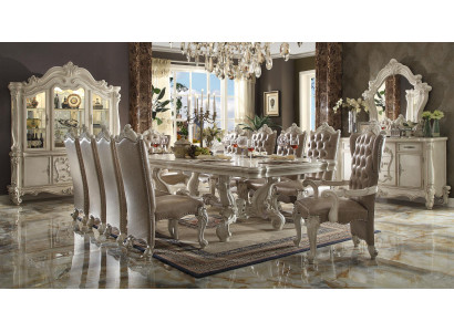Royal dining table + 6x chairs dining room complete set 7-piece.