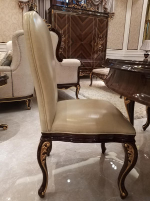 Dining table 4 chairs chair dining room decoration set Rococo Baroque table tables