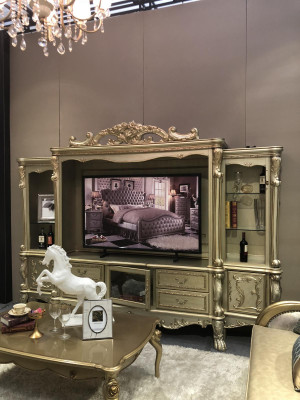 Living room extension, media wall, TV wall, TV cabinet, living wall