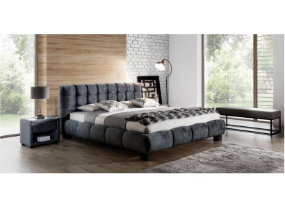 Bed Grey Bedroom Furniture Textile Design 160x200cm Beds Velvet