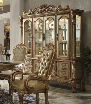 4-door showcase cabinet, living room display cabinets design