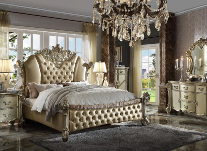 Decoration Bed Upholstery Design Luxury Hotel Double Beds Bedroom Leather