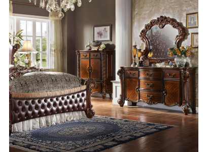 Mirror Dresser Decorative Cabinet Dressers Sideboard Bedroom Set Wood