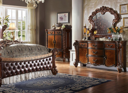 Mirror Dresser Decorative Cabinet Dressers Sideboard Bedroom Set Wood