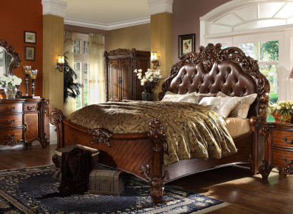 Classic Bedroom Dressers 2-piece Set Baroque Rococo Dresser + Mirror New