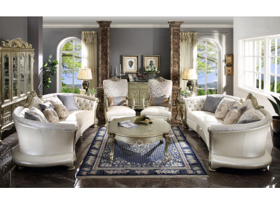 Couch Luxury Set 4-piece Sofa Set 321 Ottoman Set Sofa Sofas Armchair Group