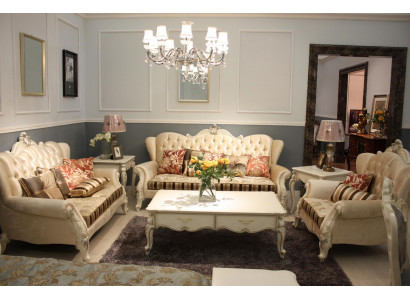 Classic Chesterfield Set 4-Piece Set Sofa Suite Couch Sofa Sofa Cushion