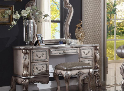 Console Classic Table Mirror Dresser Vanity Bedroom Sideboard 2-piece