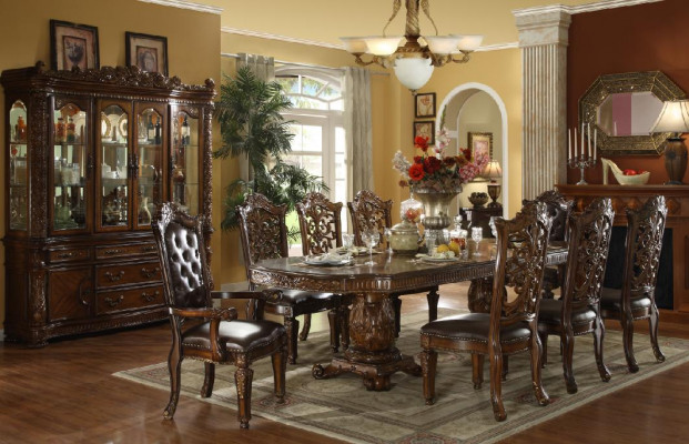 Baroque Rococo Style Furniture Dining Table Set Dining Room Carved