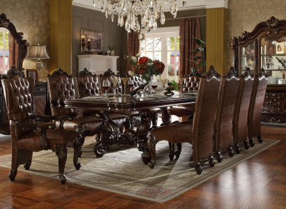 Dining table set dining room living room wood baroque rococo tables
