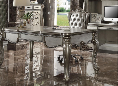 Office Desk Armchair Table Wooden Table Chair 2-piece Desks Baroque