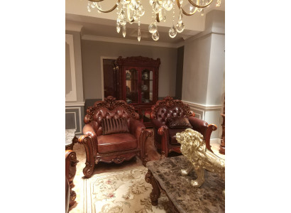 Leather Armchair 1-Seater Sofa Upholstered Sofas Design Luxury Classic Single Seater