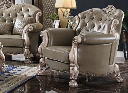 Baroque Armchair Single Upholstered Sofa Couch TV Couches Design Living Room New