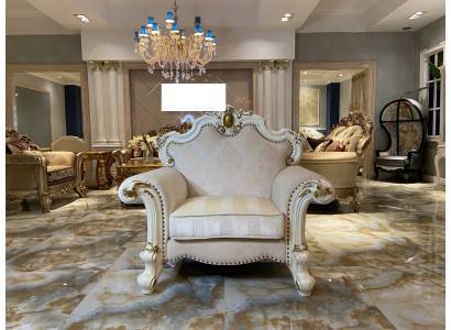 Textile Armchair 1 Seater Sofa Upholstered Sofas Design Classic Luxury Baroque